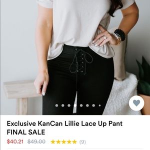 Brand New With Tags lace up Kancan pants